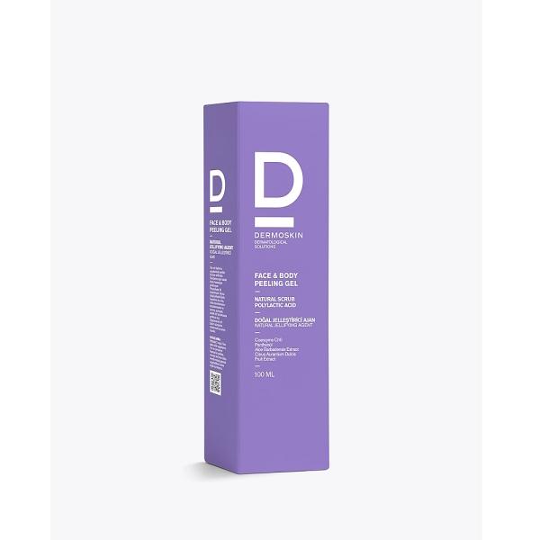 Dermoskin Exfoliating Gel for Face and Body - Gentle Peeling for All Skin Types, 3.38 fl oz Dermoskin Exfoliating Gel for Face & Body - 3.38 fl oz Exfoliating gel, Face and body peeling gel, Dermoskin, Skincare for all skin types, Natural ingredients skincare, Gentle exfoliation, Skincare routine, Sensitive skin friendly, Spa-like experience, Skincare products