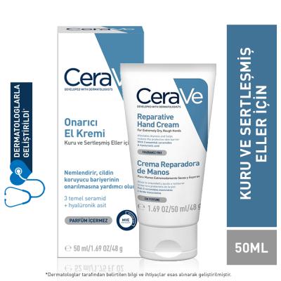 cerave repairing hand cream 50ml, moisturizing hand cream for dry hands, cerave hand cream product image CeraVe Repairing Hand Cream - Moisturizing Formula | 50ml CeraVe Repairing Hand Cream - Moisturizing Formula | 50ml hand-cream, moisturizing-cream, cerave, dry-hands, cracked-hands, sensitive-skin, hypoallergenic, dermatologist-tested, fragrance-free, ai-generated