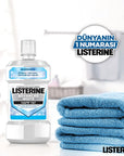 Listerine Advanced White Mouthwash for Whitening Teeth - 1000 ml Advanced Oral Care - view 2
