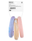 Eklips 3-Piece Bracelet Set in Pink Purple Cream