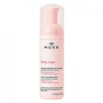 nuxe very rose cleanser foam 150 ml, gentle cleanser for sensitive skin, rose water infused cleansing foam Nuxe Very Rose Cleanser Foam - Gentle Formula | 150 ml Nuxe Very Rose Cleanser Foam - Gentle Skin Cleanser nuxe, rose-cleanser, gentle-skincare, sensitive-skin, natural-ingredients, skincare, facial-cleansing, foam-cleanser, ai-generated, women