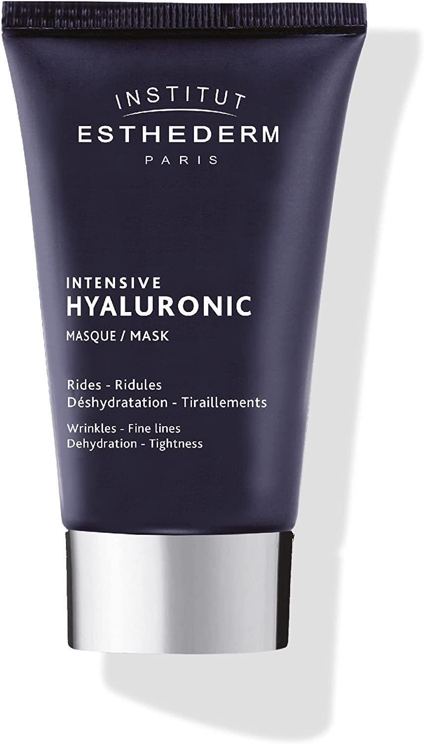 Institut Esthederm Intensive Hyaluronic Mask 75 ml front view, Institut Esthederm Intensive Hyaluronic Mask texture, Institut Esthederm Intensive Hyaluronic Mask application, Institut Esthederm Intensive Hyaluronic Mask ingredients Institut Esthederm Intensive Hyaluronic Mask - Deep Hydration | 75 ml Institut Esthederm Intensive Hyaluronic Mask | 75 ml intensive-hyaluronic-mask, hydrating-mask, face-mask, beauty, skincare, dry-skin, moisture, anti-aging, institut-esthederm, ai-generated