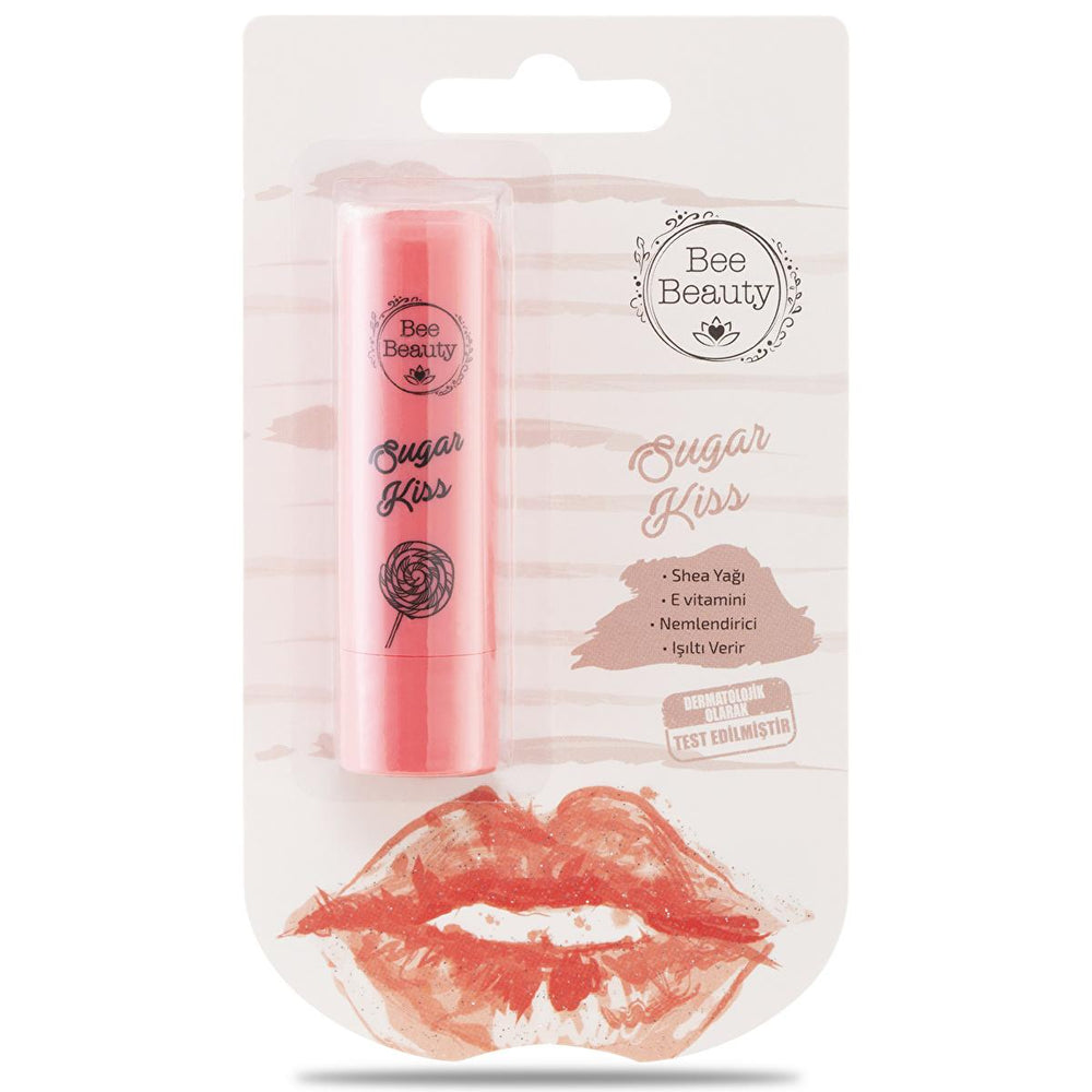 Bee Beauty Lip Balm Sugar Kiss - Moisturizing Lip Care for Sensitive Lips - Lip Balm