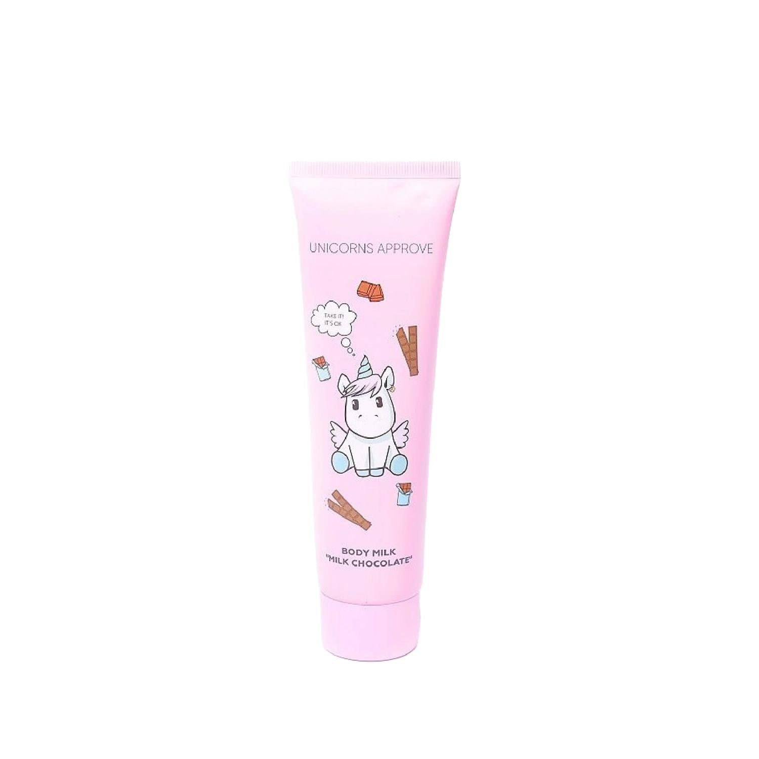 Soda Unicorn Milk Chocolate Body Care Milk - Moisturizing & Nourishing Body Moisturizer, 5.07 fl oz Milk Chocolate Body Care Milk - Moisturizing Body Moisturizer body care milk, milk chocolate scented, moisturizing body care, body moisturizer, chocolate scented body products, body hydration, skin nourishment, luxurious body care, affordable luxury, dry skin solution, sensitive skin care
