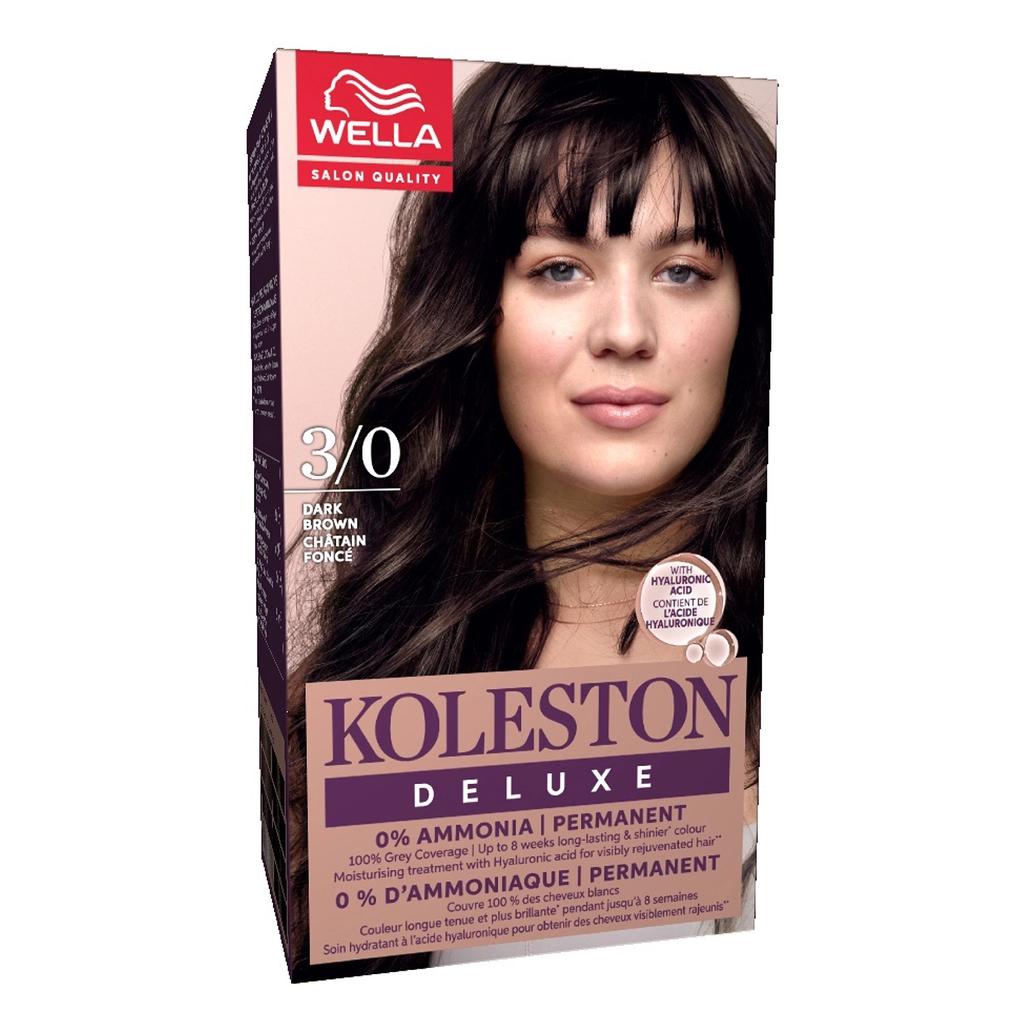 Wella Koleston Deluxe Ammonia-Free Hair Dye 3/0 Dark Brown