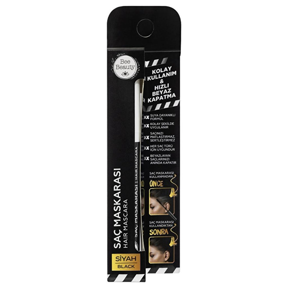 Bee Beauty Hair Mascara Black for Root Touch-Up