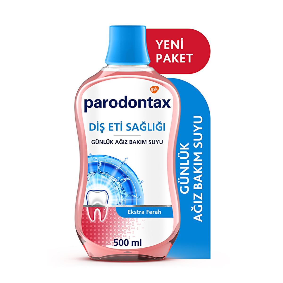 parodontax-extra-fresh-mouthwash-500ml-bottle, person-using-parodontax-mouthwash, parodontax-mouthwash-in-bathroom Parodontax Extra Fresh Mouthwash - 500ml | Alcohol-Free Oral Care for Strong Teeth and Gums Parodontax Extra Fresh Mouthwash 500ml - Alcohol-Free parodontax, mouthwash, oral-care, alcohol-free, dental-health, fresh-breath, children-friendly, gum-care, plaque-removal, ai-generated