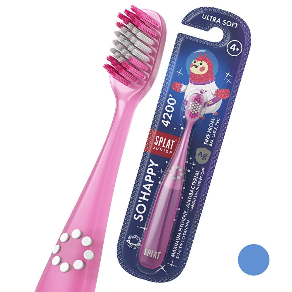 Splat Ultra Junior Çocuk Diş Fırçası - Ekstra Yumuşak, Gümüş İyonlu, Bisfenol A İçermeyen - Toothpaste