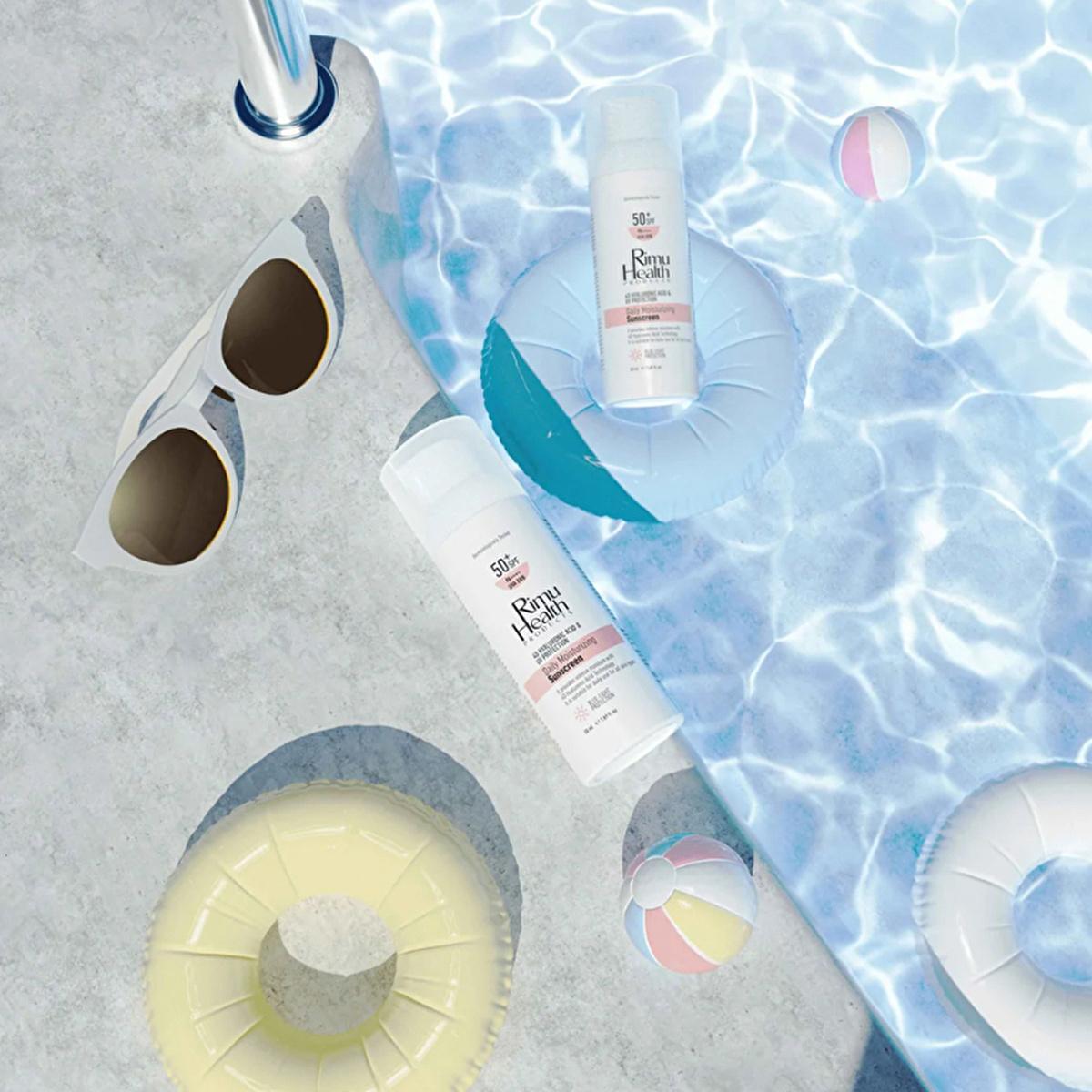 Rimu Health Hyaluronic Acid Daily Sunscreen - SPF UVA/UVB Protection, Lightweight, Moisturizing, Sensitive Skin - 50ml Rimu Health Hyaluronic Acid Sunscreen - Daily UVA/UVB Protection sunscreen, hyaluronic acid sunscreen, daily sunscreen, sun protection, UVA protection, sunscreen for sensitive skin, moisturizing sunscreen, ceramide sunscreen, broad spectrum sunscreen, lightweight sunscreen, Rimu Health, skin care, face sunscreen, body sunscreen, dry skin, sensitive skin, all skin types, hydration, moisturiz