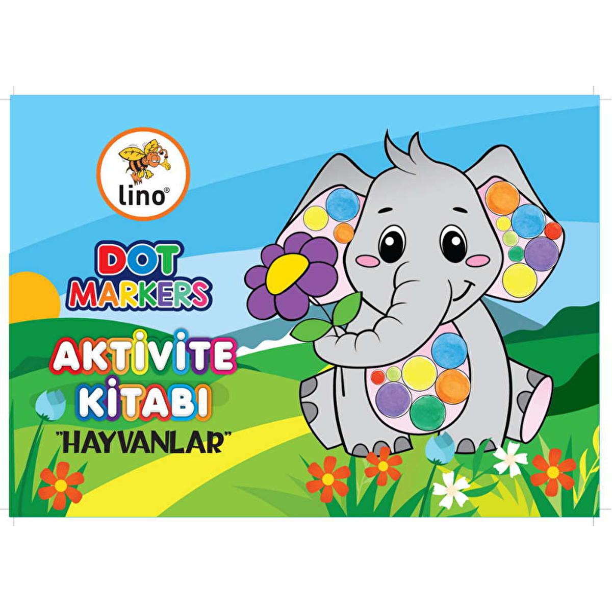 Lino Dot Markers Boyama Kitabı Hayvanlar - Dot Marker Coloring Book for Kids - Enhances Motor Skills & Creativity Lino Dot Markers Coloring Book for Kids - Boost Motor Skills dot marker coloring book, children's educational activity book, motor skill development for kids, coloring book for children, dot marker pens activity book, kids' activity book, educational coloring book, fine motor skills development, children's creativity tools, educational activity for kids