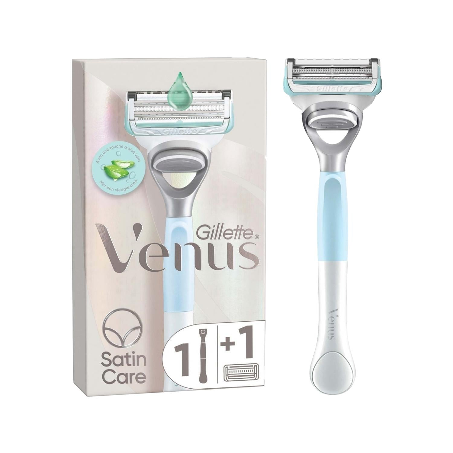 Gillette Venus Satin Care Bikini Trimmer for Women - Gentle Skin Care for Intimate Areas Gillette Venus Satin Care Bikini Trimmer - Gentle &amp; Precise Bikini Trimmer, Gillette Venus, Satin Care, Women&#39;s Grooming, Personal Care, Intimate Area Grooming, Gentle Skin Care, Precise Trimming, Easy Grooming, Personal Hygiene, Beauty Care, Women&#39;s Shaving Products