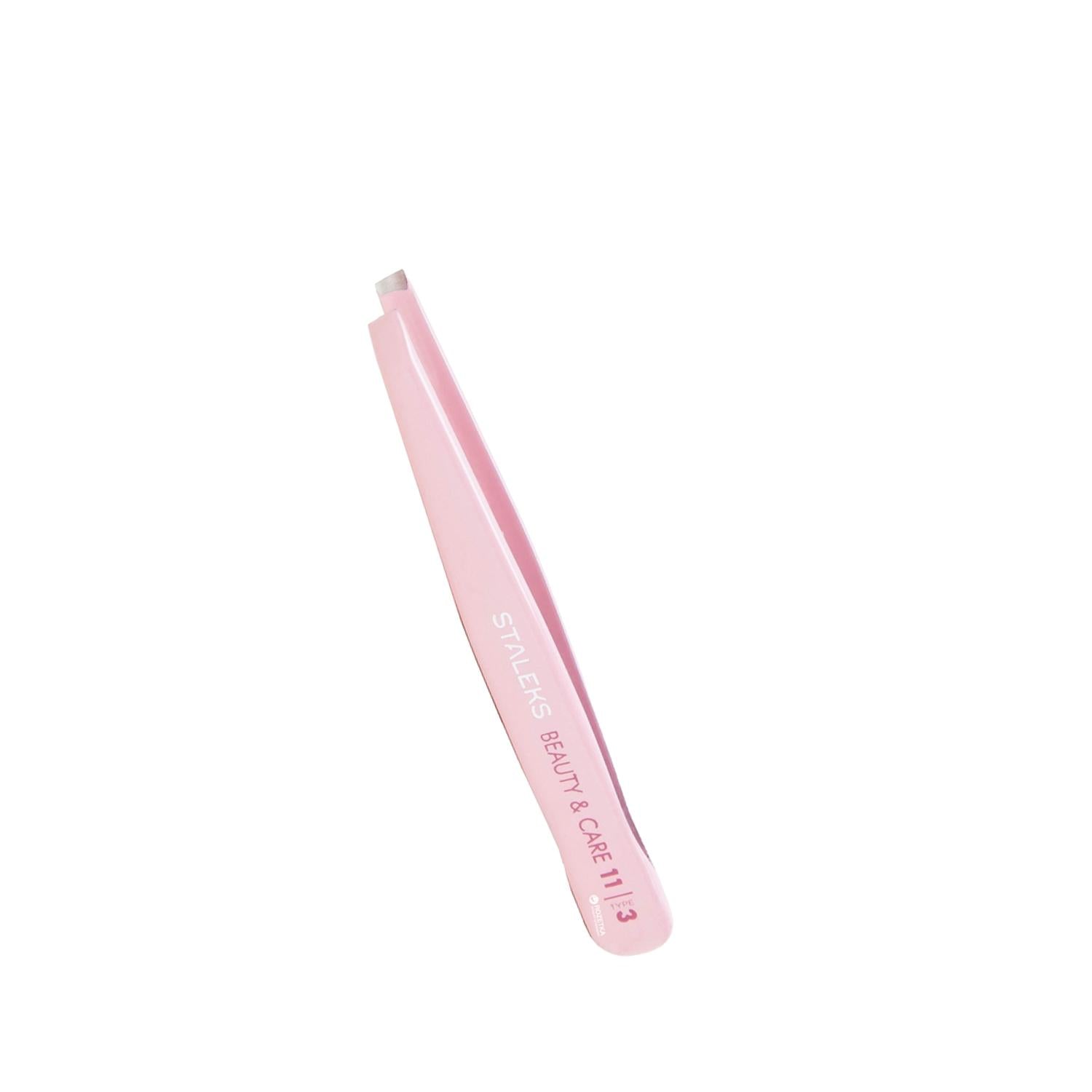 STALEKS Beauty &amp; Care 11 Type 3 Wide Beveled Eyebrow Tweezers