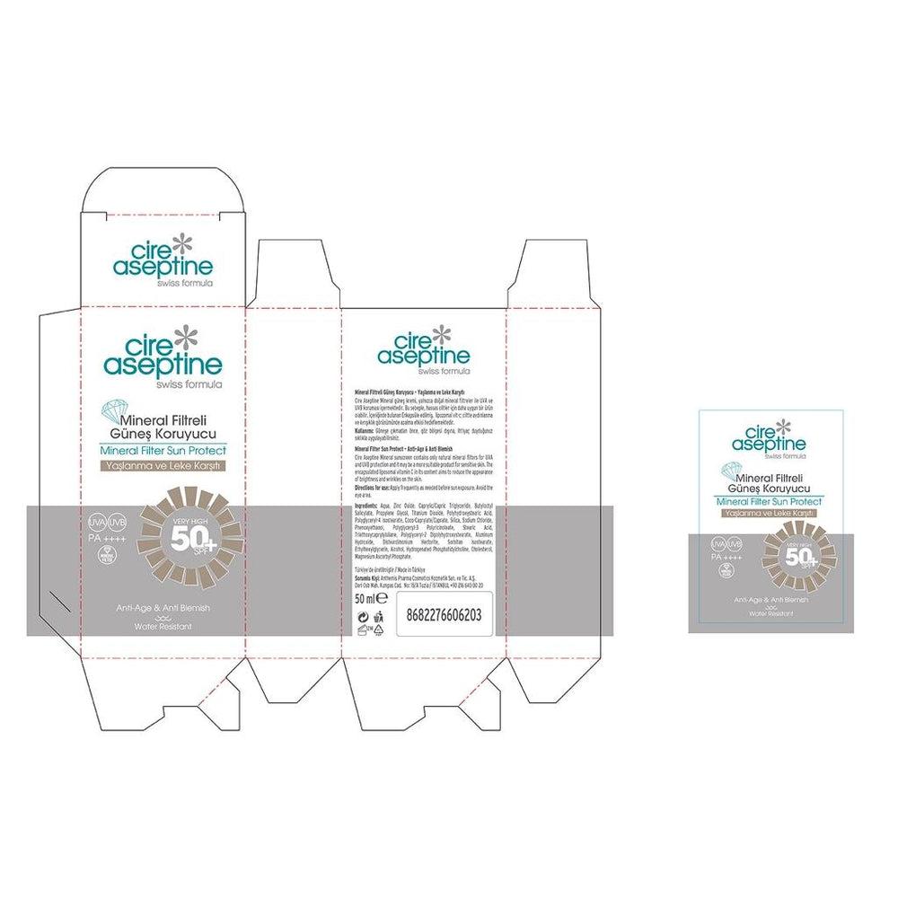 Cire Aseptine Mineral Filtreli Ya Anti-Spot Sunscreen 50ml