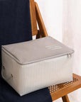 Ocean Home 4-Piece Gray Collapsible Storage Basket Set for Home Organization Ocean Home 4-Piece Gray Storage Basket Set storage baskets, gray storage set, collapsible storage, home organization, textile storage solutions, closet organization, underbed storage, linen storage, household textiles, breathable storage, space-saving storage