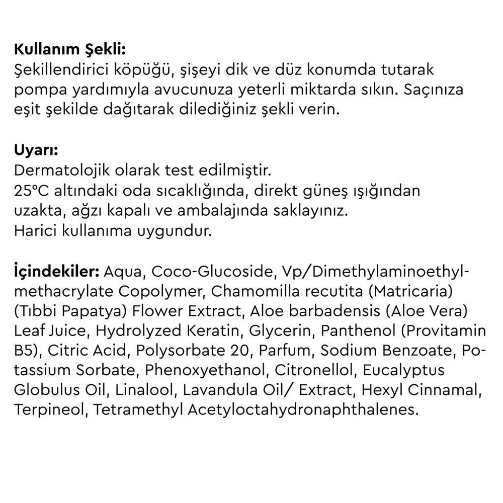 Otaci Botanics Herbal Styling Hair Mousse 150 ml