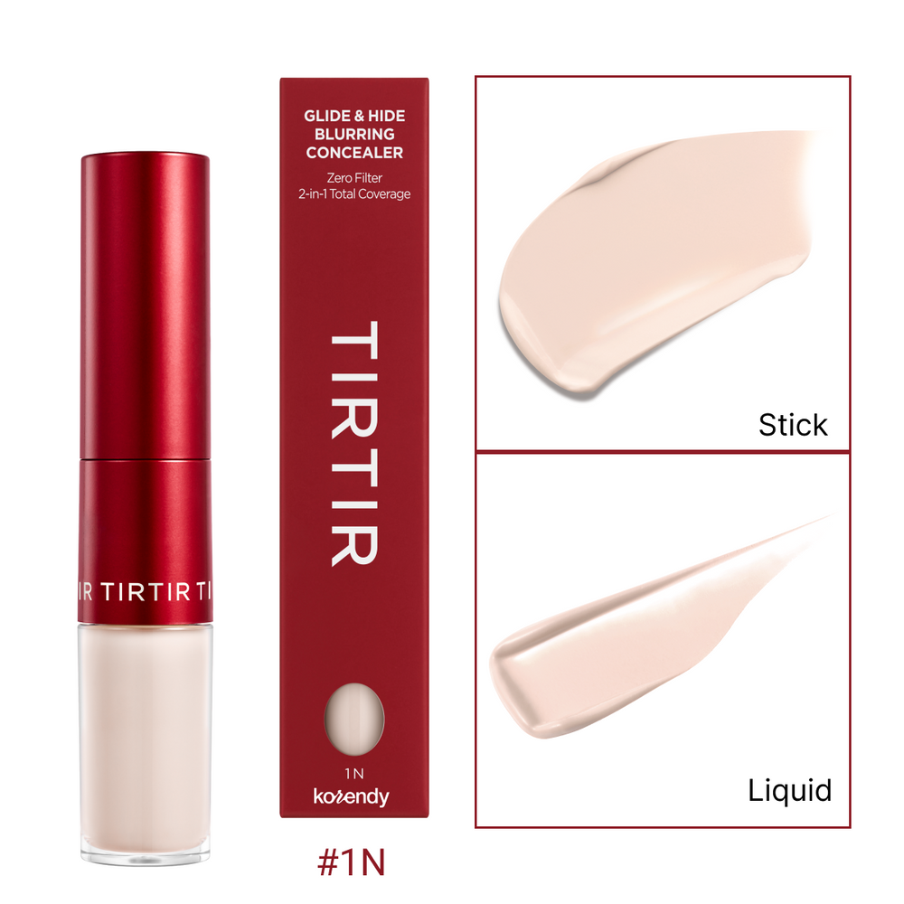 Tirtir Glide & Hide Blurring Concealer Dual-Ended Coverage 8g #1N