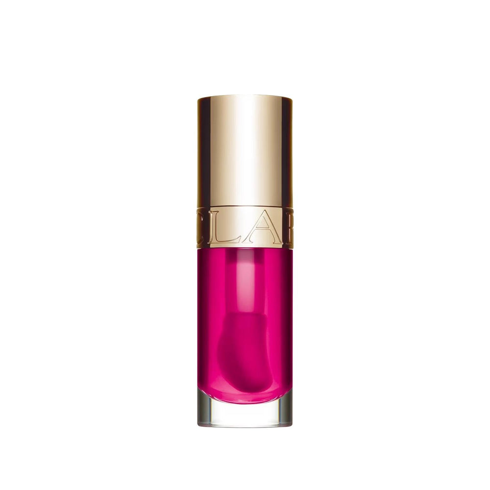 Clarins Lip Comfort Oil: Raspberry Tinted Hydrating Lip Oil - Natural & Moisturizing Treatment for Dry, Chapped Lips (7ml) Clarins Raspberry Lip Oil: Hydrating Tinted Lip Treatment lip oil, raspberry lip oil, clarins lip oil, moisturizing lip treatment, tinted lip oil, natural lip gloss, hydrating lip oil, lip care, dry lips, chapped lips, lip moisturizer, raspberry shade, 7ml, essential oils, vitamins, lip gloss, beauty product, makeup, lip treatment, women's beauty, cosmetic, hydration, lip nourishment, s