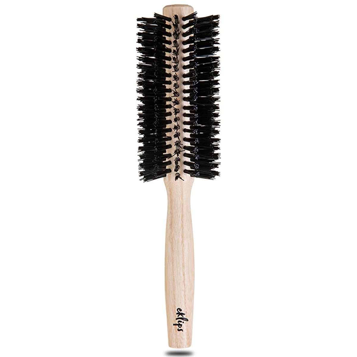 Eklips Natural Hair Brush 224 - Wooden Handle Blow Dryer Brush for Effortless Styling Eklips Natural Hair Brush 224 - Effortless Styling Hair brush, Blow dryer brush, Natural hair care, Wooden handle hair brush, Detangling brush, Hair styling tools, Hair care products, Salon quality hair, Voluminous hair, Hair management, Gentle hair care
