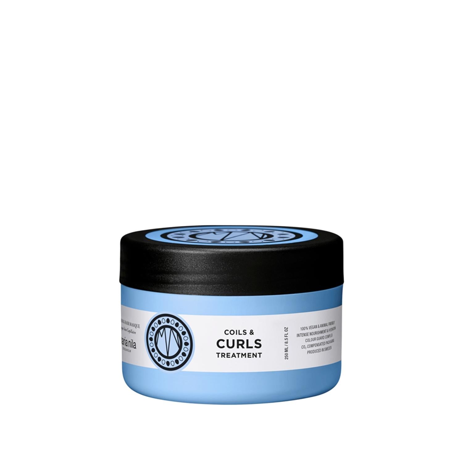 Maria Nila Coils And Curls Treatment Mask - 250ml Curl Enhancing Hair Care for Curly Hair Maria Nila Curl Enhancing Mask for Curly Hair Hair Treatment Mask, Curl Enhancing Mask, Coils and Curls Treatment, Maria Nila, Curly Hair Care, Bukle Belirginleştirici Maske, Curly Hair Products, Hair Care for Curls, Curl Definition, Hair Nourishment, Hair Mask, Curl Care Routine