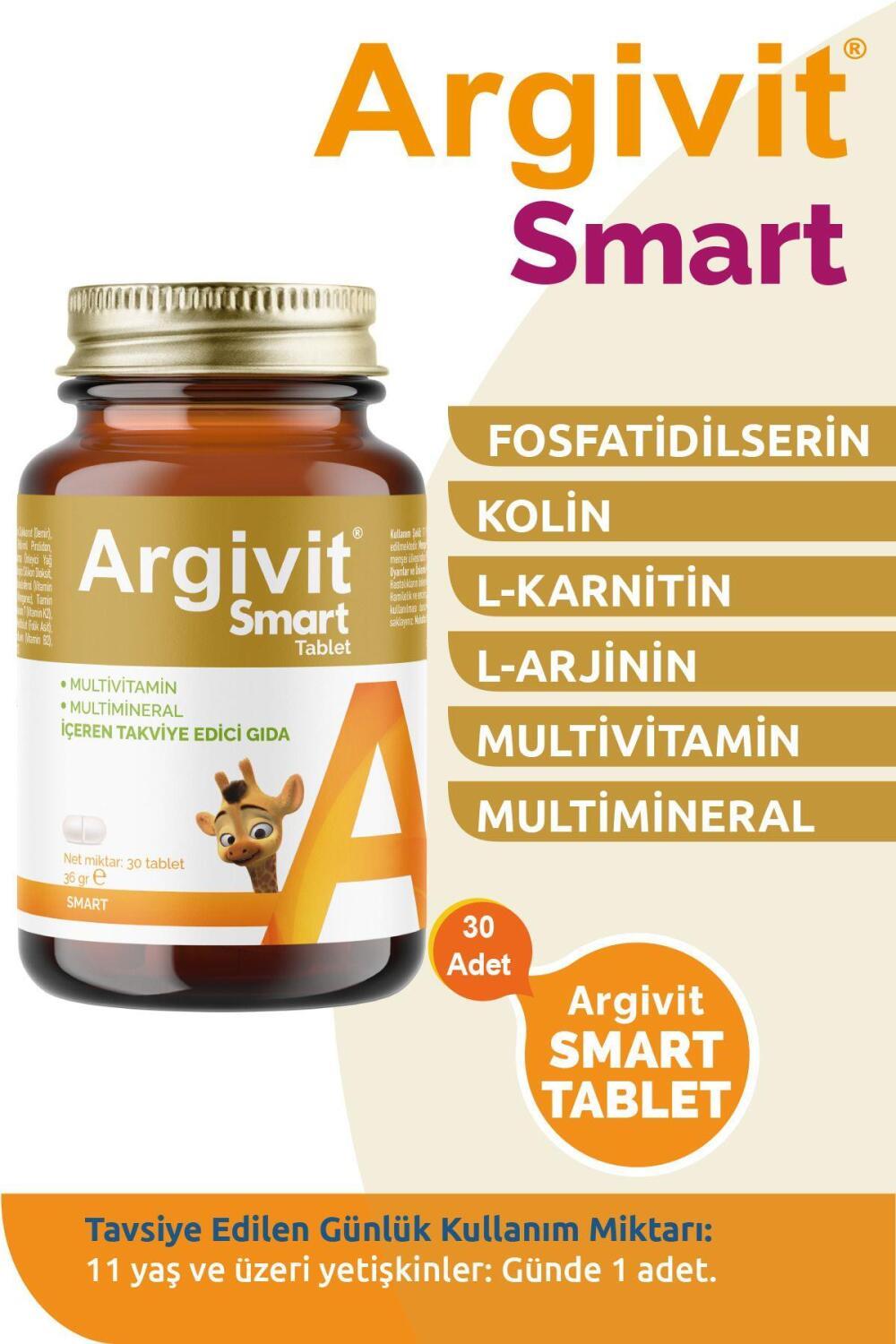 Argivit Multivitamin for Children - Argivit Smart 30 Tablet for Kids Aged 11+ - image 2