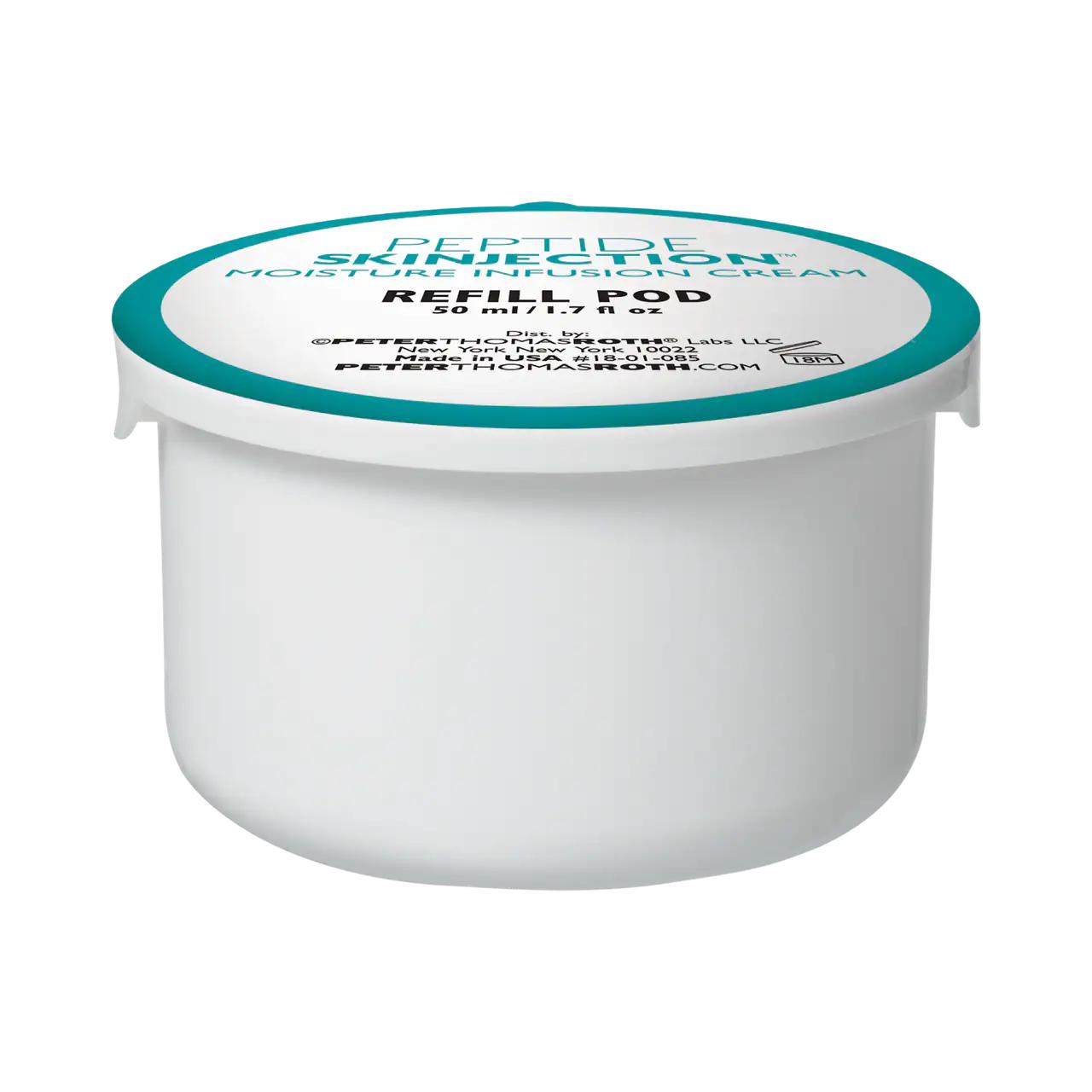 Peptide Skinjection Moisture Infusion Refillable Cream - Anti-Aging Peptide Moisturizer for Hydrating Skincare, Refillable Cream Formulation Peptide Moisturizer for Anti-Aging &amp; Hydration peptide moisturizer, anti-aging cream, hydrating skincare, refillable moisturizer, peptide skincare, skincare for aging, dry skin solution, sustainable skincare, sensitive skin friendly, paraben-free, sulfate-free, cream formulation, intense hydration, fine lines and wrinkles reduction, elastic skin, radiant skin, nourishe