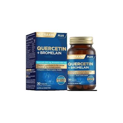 Nutraxin Quercetin Plus Bromelain Dietary Supplement - Natural Anti-Inflammatory & Immune Support for Adults - Face Serum
