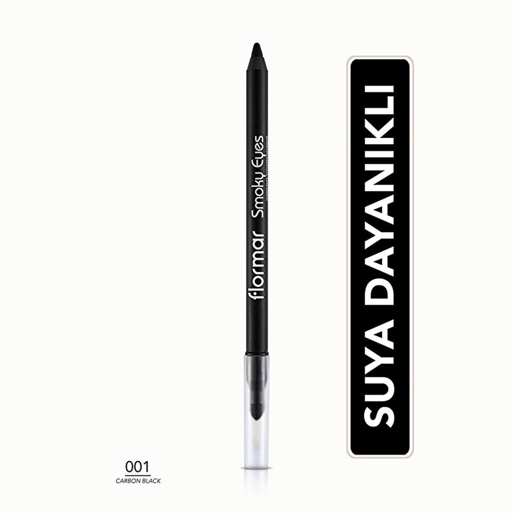 Flormar Smoky Eyes Carbon Black Waterproof Eyeliner - Rich Pigmentation for Stunning Eye Makeup | Ideal for Women - view 6