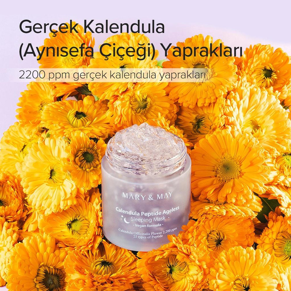 Mary & May Calendula & Peptide Sleeping Mask for Soothing 110g