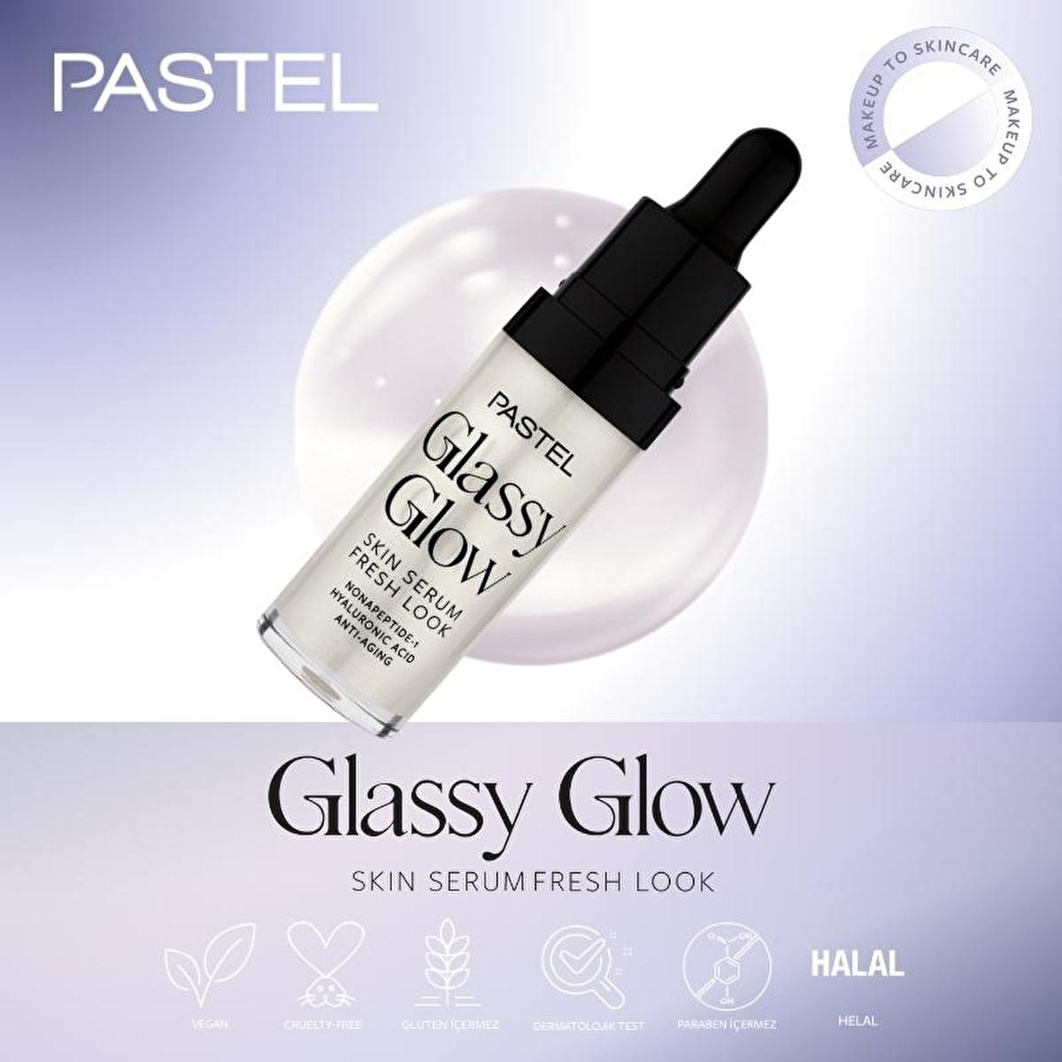 pastel glassy glow skin serum bottle, glassy glow skin serum application, pastel skincare products Pastel Glassy Glow Skin Serum - Illuminating Hydrating Formula for Women | 0.49 fl oz Pastel Glassy Glow Serum - Illuminating Hydration pastel, glassy-glow-serum, illuminating-serum, hydrating-skin-care, vegan-beauty, cruelty-free, radiant-skin, skincare, makeup-hybrid, ai-generated