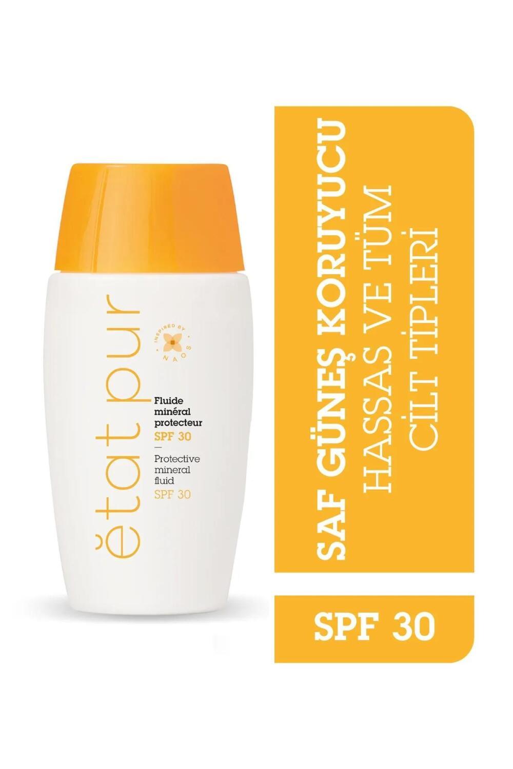 Etat Pur Mineral Sunscreen Fluid SPF 30 - Non-Greasy, Moisturizing, Water-Resistant Protection Etat Pur Mineral Sunscreen Fluid SPF 30 - Protect & Moisturize mineral sunscreen, SPF 30 sunscreen, non-greasy sunscreen, moisturizing sunscreen, water-resistant sunscreen, sun protection, sensitive skin care, daily sunscreen, outdoor essentials, skin care, cosmetics, Etat Pur products