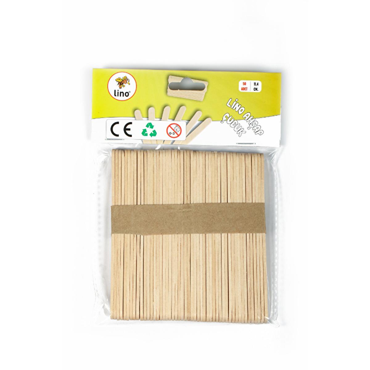 Lino Wooden Craft Sticks - 11cm Natural Color, 50 Pieces, Ideal for Crafts, DIY & Educational Activities Lino Wooden Craft Sticks - Natural, 50 Pieces wooden craft sticks, craft sticks bulk, natural colored craft supplies, DIY craft materials, educational craft tools, craft sticks, wooden sticks, natural craft supplies, crafting materials, art supplies, educational materials, children's craft activities, DIY projects