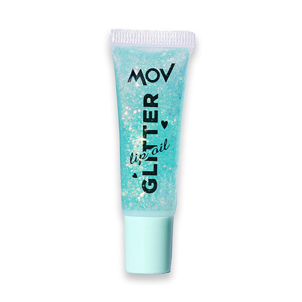 Mov Turkuaz Glitter Lip Oil No:04 - Moisturizing & Shiny Lip Care for Dry Lips - Lip Gloss
