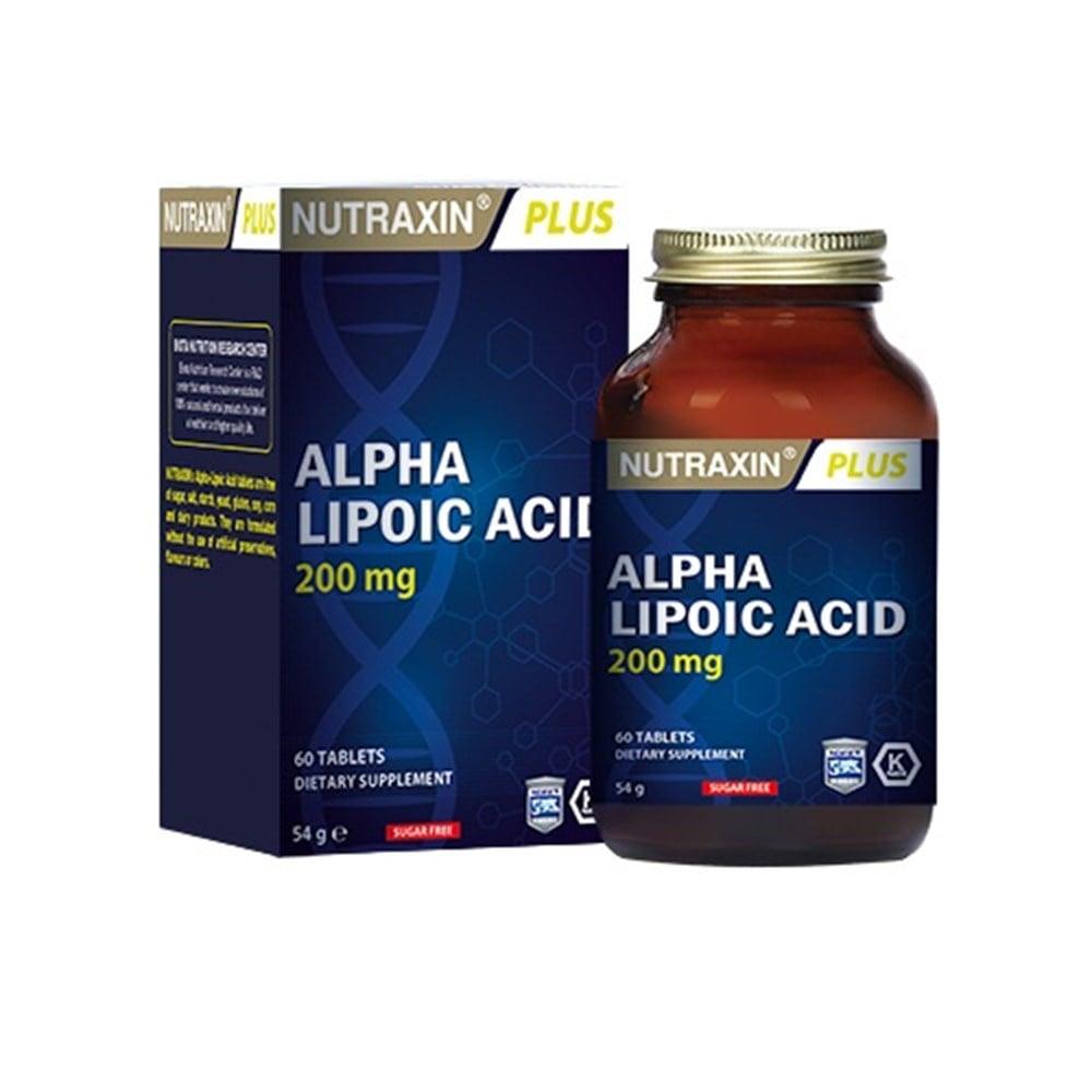Nutraxin Alpha Lipoic Acid 200mg - 60 Tablets - Sugar &amp; Gluten-Free Antioxidant - image 6