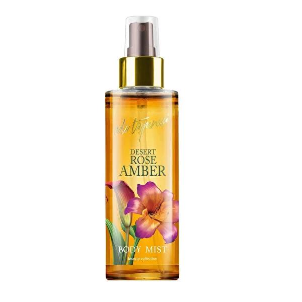 Eda Taşpınar Desert Rose Amber Body Mist 200ml - Long-Lasting Sweet & Sensual Fragrance Eda Taşpınar Desert Rose Amber Body Mist - Long-Lasting Body Mist, Desert Rose Amber fragrance, Long-lasting fragrance, Sweet and sensual scent, Floral fragrance, Eda Taşpınar, Perfume for women, Sensual perfume, Floral scent, Vanilla fragrance, Jasmine fragrance, Cedar wood scent, Amber fragrance, 200ml body mist
