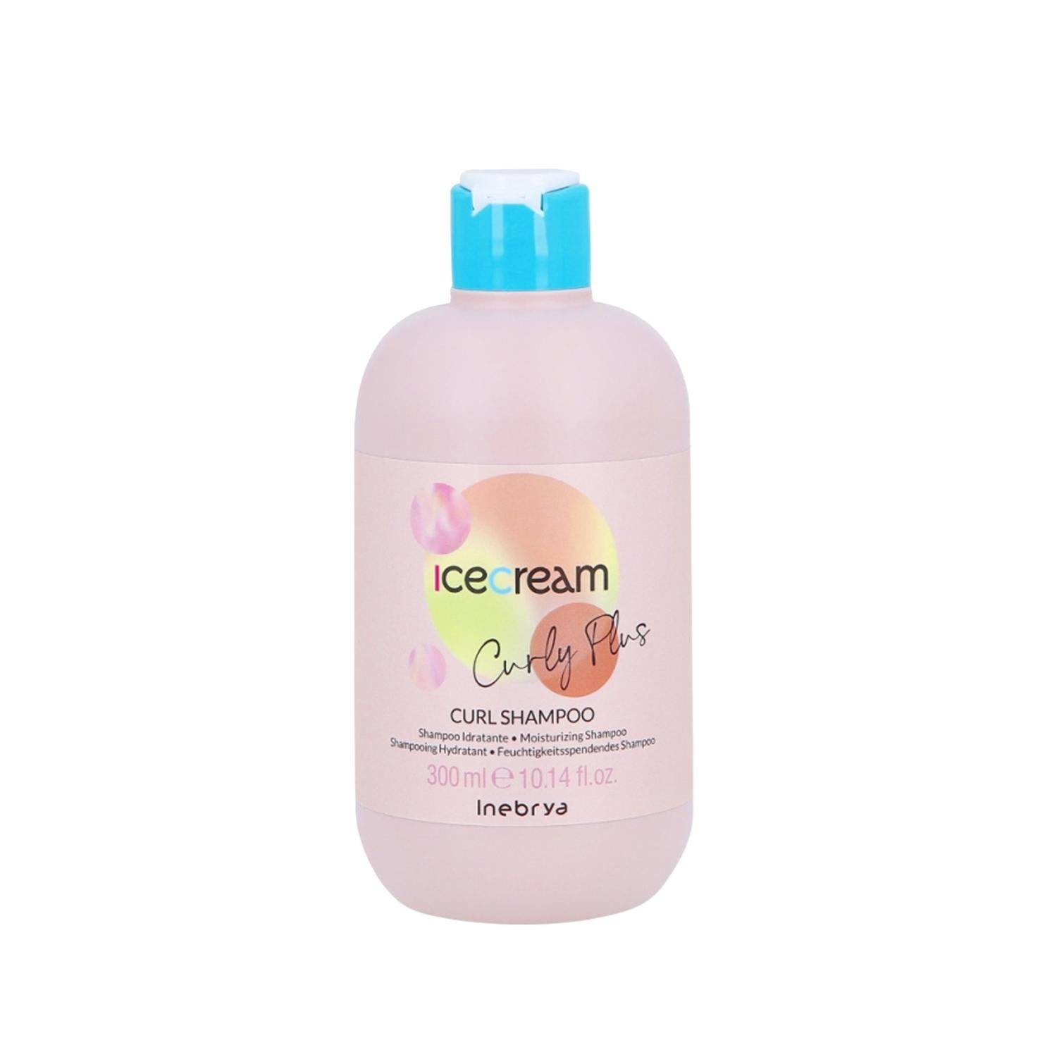 Inebrya Moisturizing Shampoo for Curly Hair - Hydrating, Sulfate-Free, 300ml - Ice Cream Curl Plus Inebrya Curl Plus Moisturizing Shampoo - Hydrating Curly Hair Care Moisturizing Shampoo, Curly Hair Care, Hydrating Shampoo, Curly Hair Shampoo, Inebrya Ice Cream Curl Plus, Sulfate-Free Shampoo, Hair Care for Dry or Damaged Hair, Hair Moisturizer, Curl Definition, Hair Hydration, Hair Nourishment, Curly Hair Products, Hair Care Products, Moisturizing Hair Care