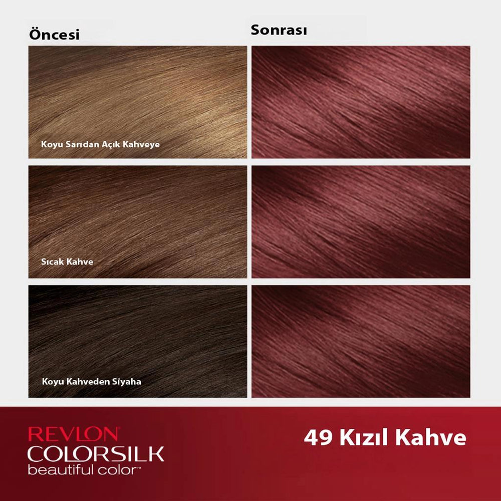 Revlon ColorSilk Beautiful Color Hair Color 49 Auburn Brown
