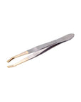 Lionesse Flat Tip Tweezers for Precision Grooming Grey