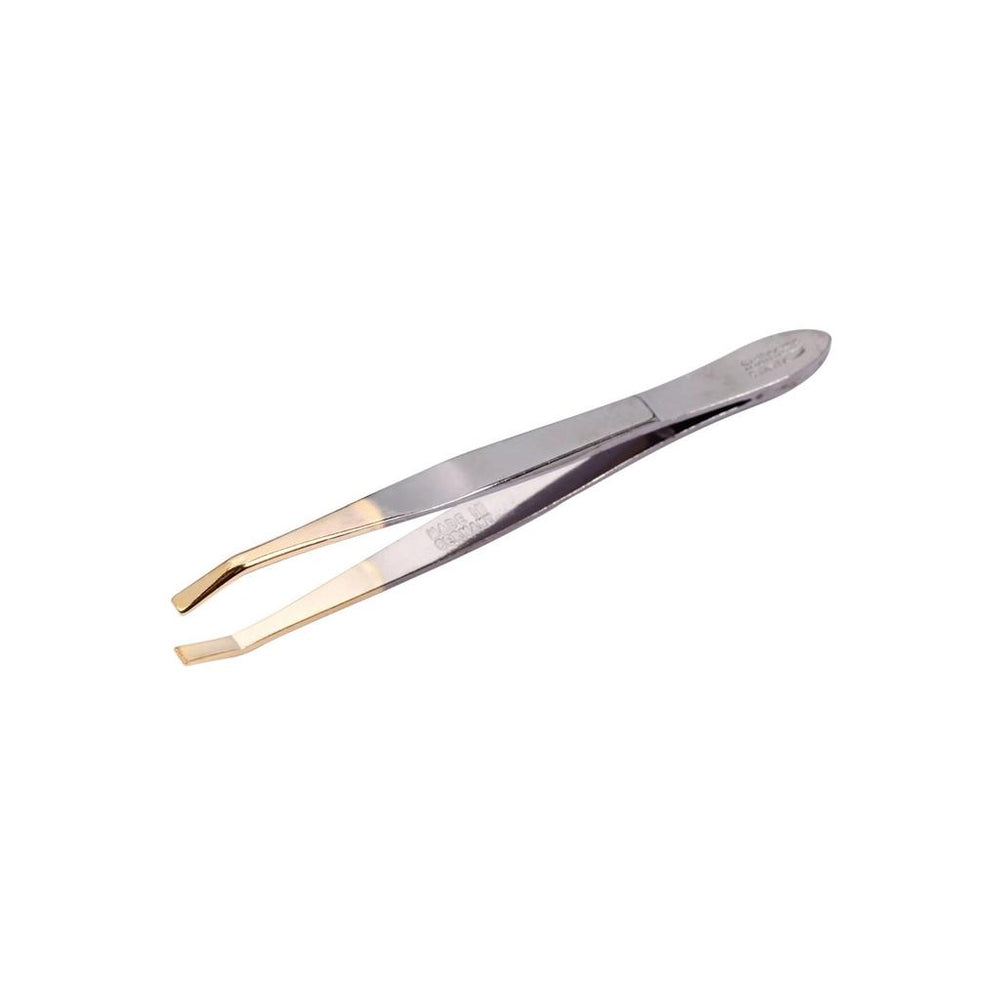 Lionesse Flat Tip Tweezers for Precision Grooming Grey