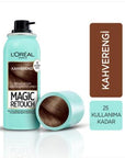 L'Oreal Paris Magic Retouch Brown Hair Color Spray - Instant Gray Root Touch Up, Temporary Hair Dye, Easy & Fast Coverage L'Oreal Magic Retouch Brown - Gray Root Touch Up Spray hair color spray, root touch up spray, gray hair coverage, brown hair color, temporary hair color, magic retouch brown, cover gray roots quickly, L'Oreal Paris hair color, hair concealer spray, easy root touch up, hair color, root touch up, gray coverage, brown hair, temporary hair dye, magic retouch, L'Oreal, hair concealer, easy to