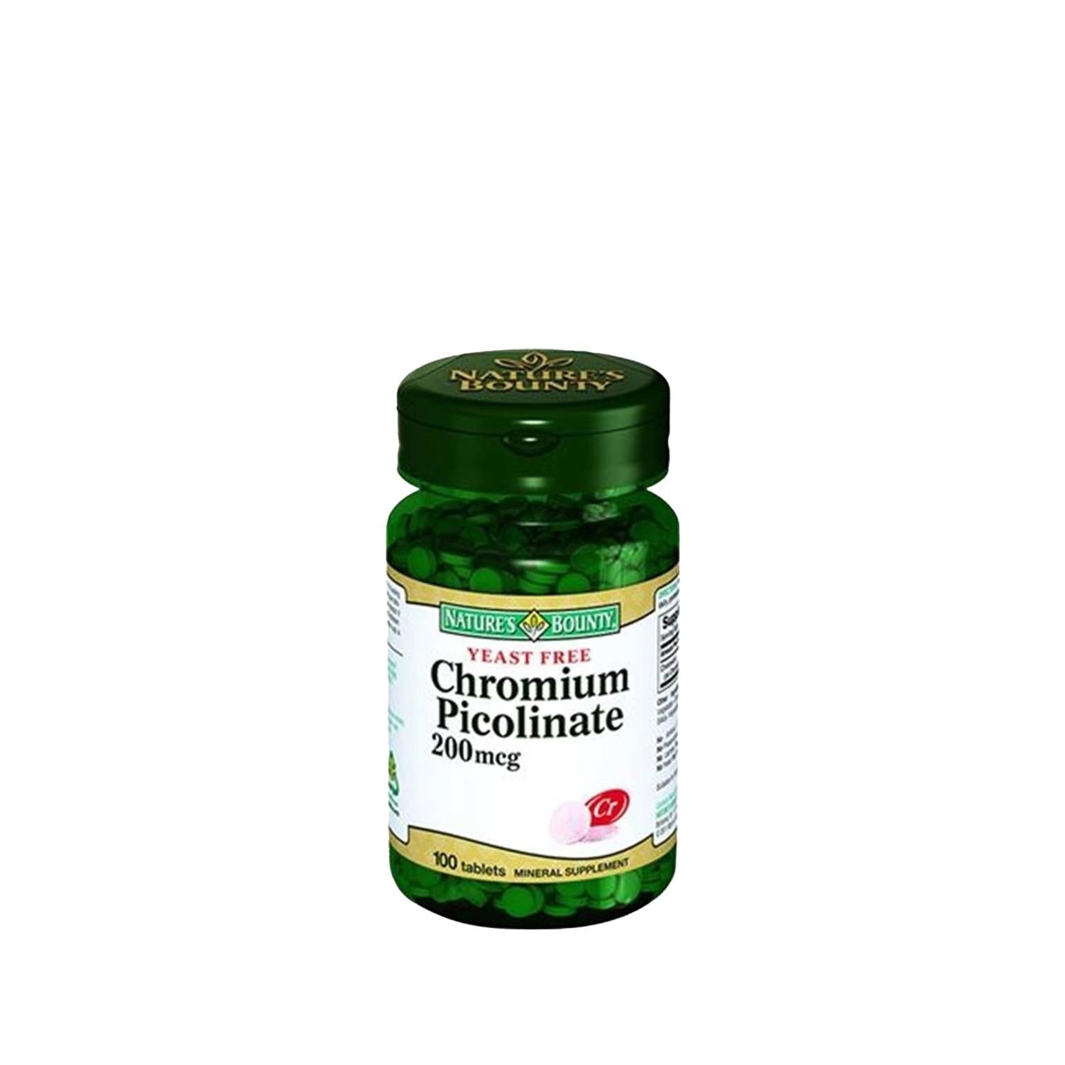 Nature's Bounty Chromium Picolinate 200 Mcg Supplement - 100 Tablets for Healthy Glucose Metabolism Nature's Bounty Chromium Picolinate 200 Mcg - Supports Healthy Glucose Metabolism Chromium Picolinate supplement, Dietary supplement, Nature's Bounty Chromium Picolinate, 200 Mcg Chromium Picolinate tablets, Nutritional health support, Health-conscious individuals, Dietary needs, Glucose metabolism support, Blood sugar management, Trusted supplement brand, Easy to incorporate supplements, Convenient health su