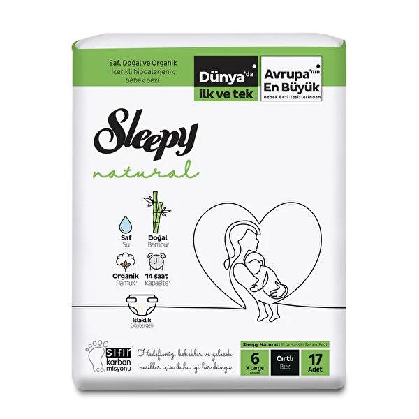 Sleepy Bebek - Natural Bamboo Diapers Size 6 XL Jumbo Pack (17 Count) for Comfortable Baby Care Sleepy Bebek Natural Bamboo Diapers Size 6 XL baby diapers, natural diapers, bamboo diapers, XL diapers, jumbo pack diapers, Turkish baby products, eco-friendly diapers, hypoallergenic diapers, comfortable baby care, baby essentials, diapering solutions