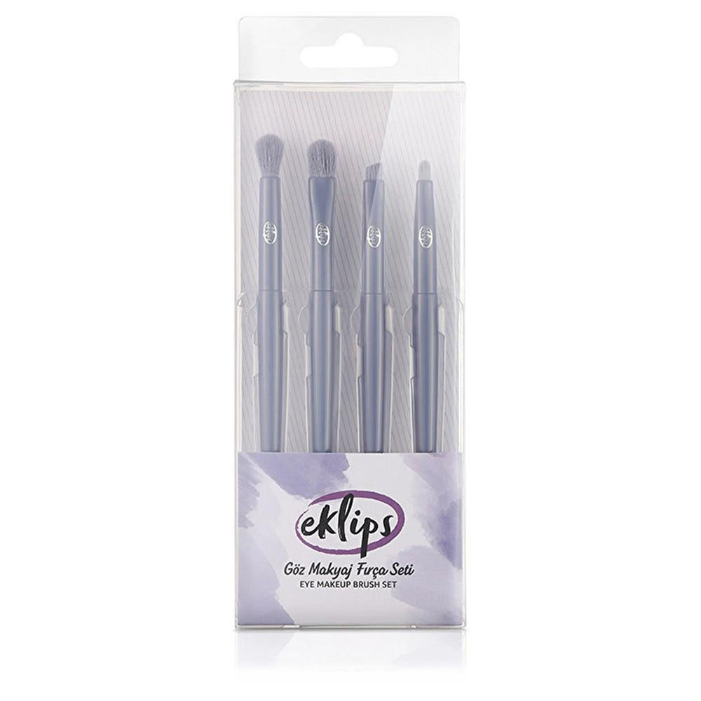 Eklips 4-Piece Eye Makeup Brush Set for Precise Blending