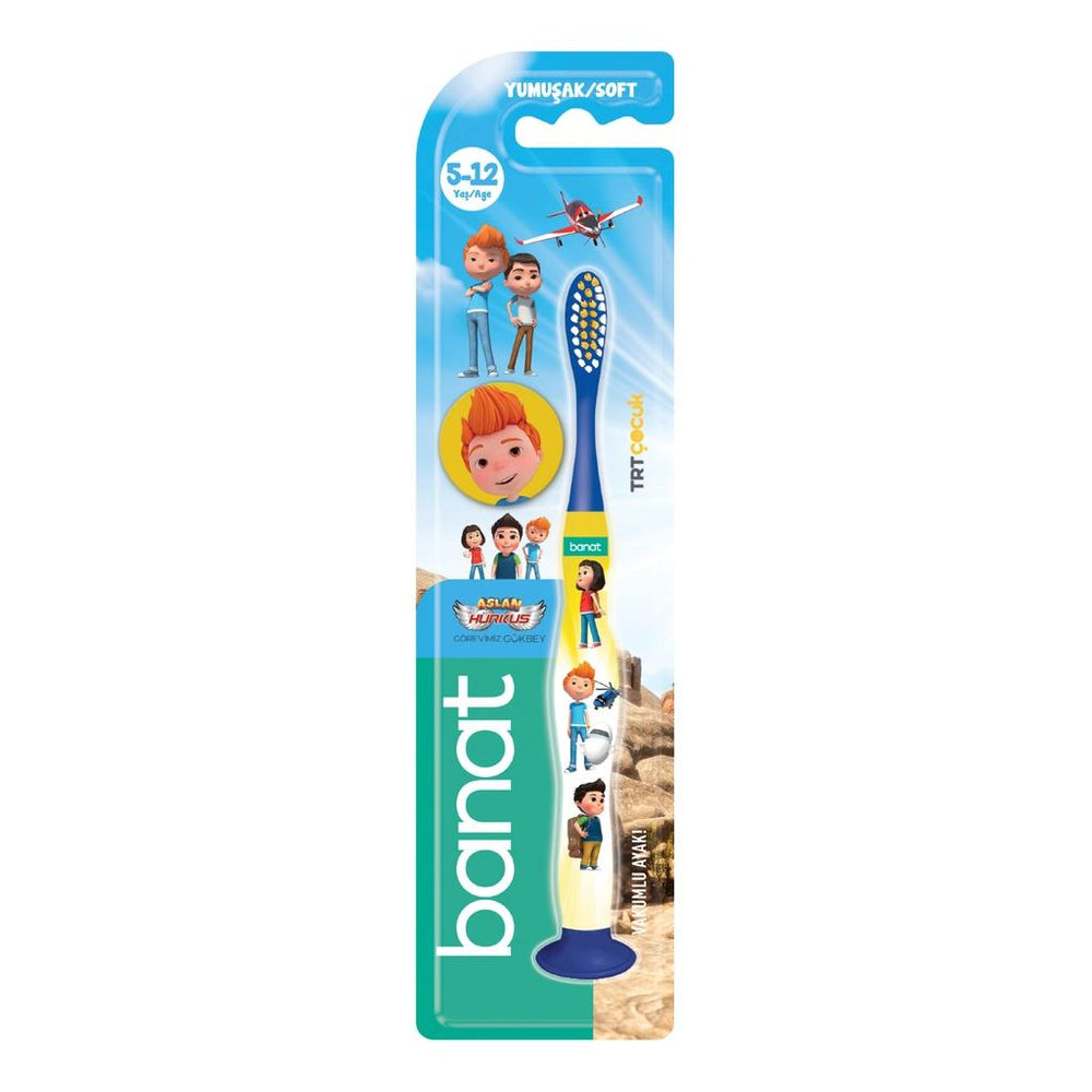 Banat Aslan Hurkus Kids Soft Toothbrush with Fun Character