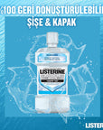 Listerine Advanced White Mouthwash for Whitening Teeth - 1000 ml Advanced Oral Care - Toothpaste