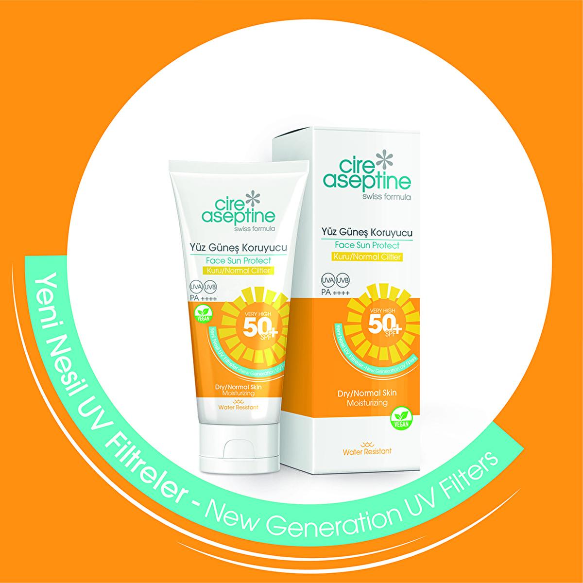 Cire Aseptine Facial Sunscreen SPF 50+ - Vegan UVA/UVB Protection for Dry & Normal Skin, Water Resistant, No White Cast Cire Aseptine SPF 50+ Facial Sunscreen - Vegan & Water Resistant facial sunscreen, SPF 50 sunscreen, vegan sunscreen, sunscreen for dry skin, sunscreen for normal skin, UVA UVB protection, high SPF sunscreen, water resistant sunscreen, sun protection cream, cire aseptine sunscreen, sunscreen, sunblock, dry skin, normal skin, vegan, cruelty-free, sun damage prevention, anti-aging, sensitive