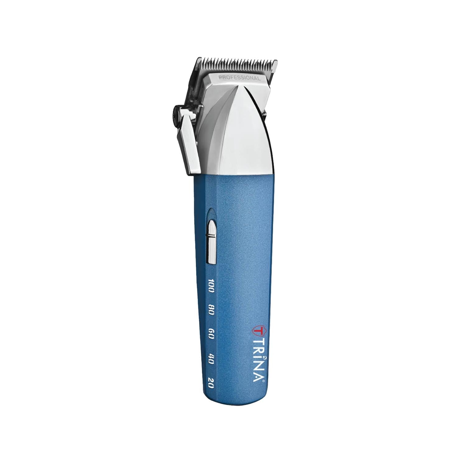 Trina Rechargeable Hair Clipper - Professional Cordless Hair Cutting Tool for Barbers & Personal Grooming, Blue Trina Rechargeable Hair Clipper - Professional Cordless Grooming rechargeable hair clipper, professional hair cutting tool, cordless hair trimmer, Trina hair clipper, blue hair clipper, hair grooming, barber tools, personal grooming, cordless grooming tools, professional grooming equipment, men's grooming, blue grooming tools