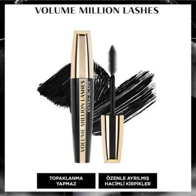 Loreal Paris Volume Million Lashes Extra Black Mascara for Voluminous, Lengthened Lashes - Long-Lasting, Easy - view 2