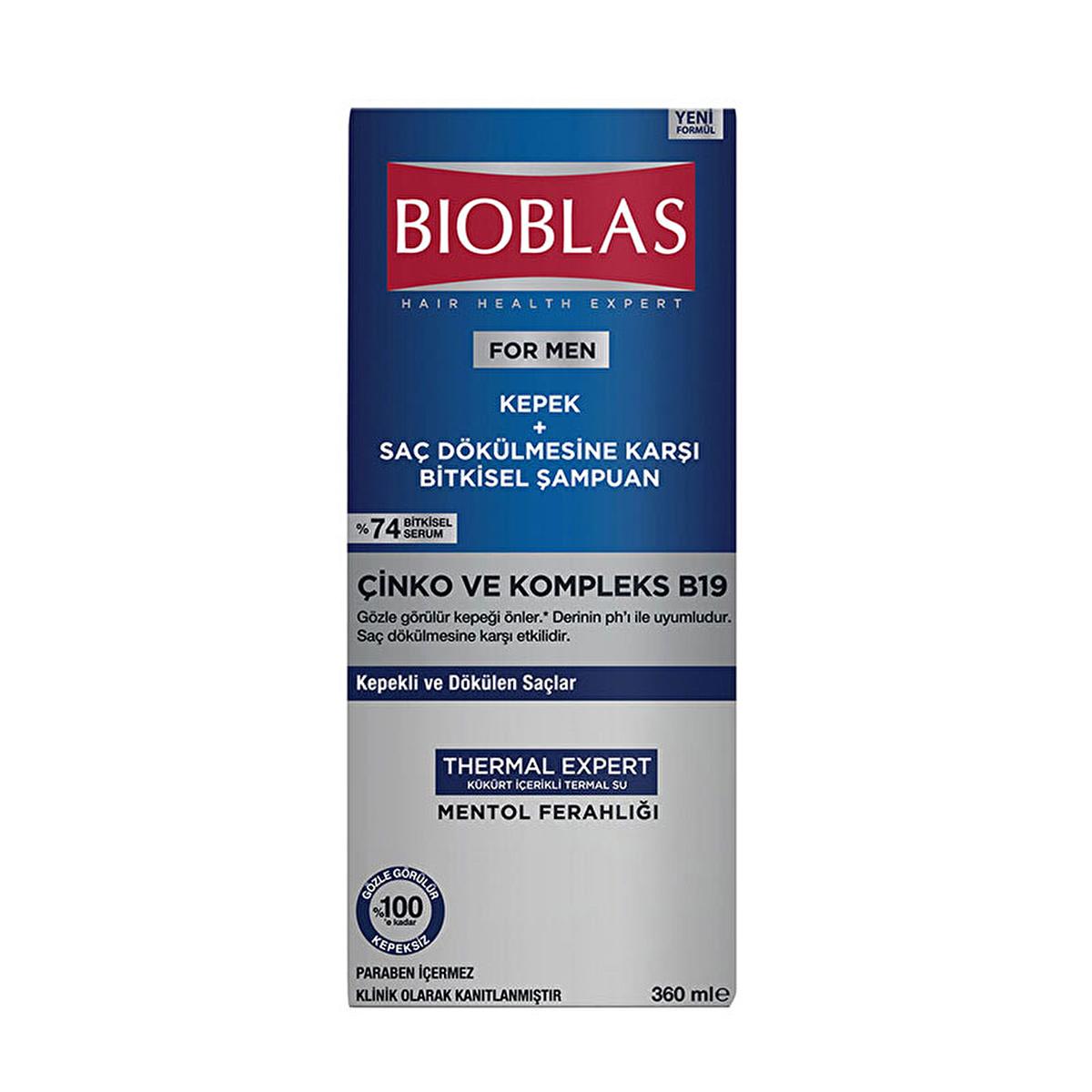 Bioblas Anti-Dandruff Shampoo for Men - 12.18 fl oz, Paraben-Free, Dermatologically Tested Bioblas Anti-Dandruff Shampoo for Men anti-dandruff shampoo for men, paraben-free shampoo, dermatologically tested hair care, thermal water shampoo, men's hair care products, hair loss solution, dandruff control, chemical-free hair care, sensitive scalp friendly, daily hair care