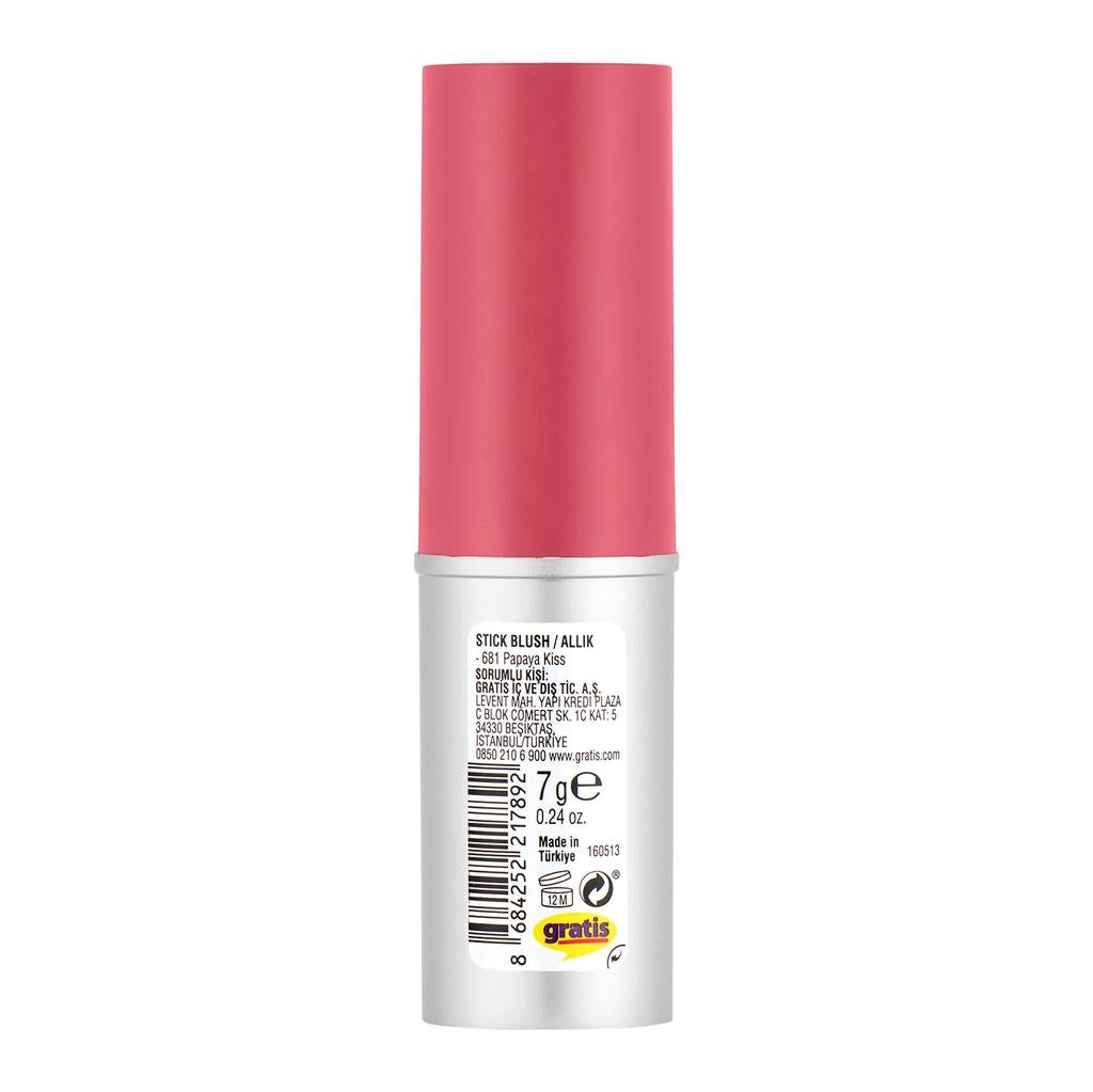 LYKD Melt Me Away Creamy Blush Stick 681 Papaya Kiss for a Dewy Flush
