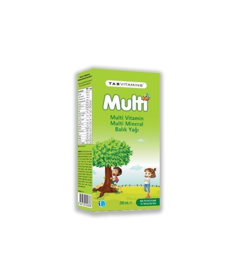 Tabvitamins Multi Multivitamin Multimineral Balık Yağı 200 Ml - Comprehensive Nutritional Support for Children and Adults Tabvitamins Multi Multivitamin Supplement for Kids & Adults multivitamin supplement, multimineral supplement, fish oil supplement, children's health supplement, nutritional support, family health, vitamin and mineral supplement, health and wellbeing, dietary supplement